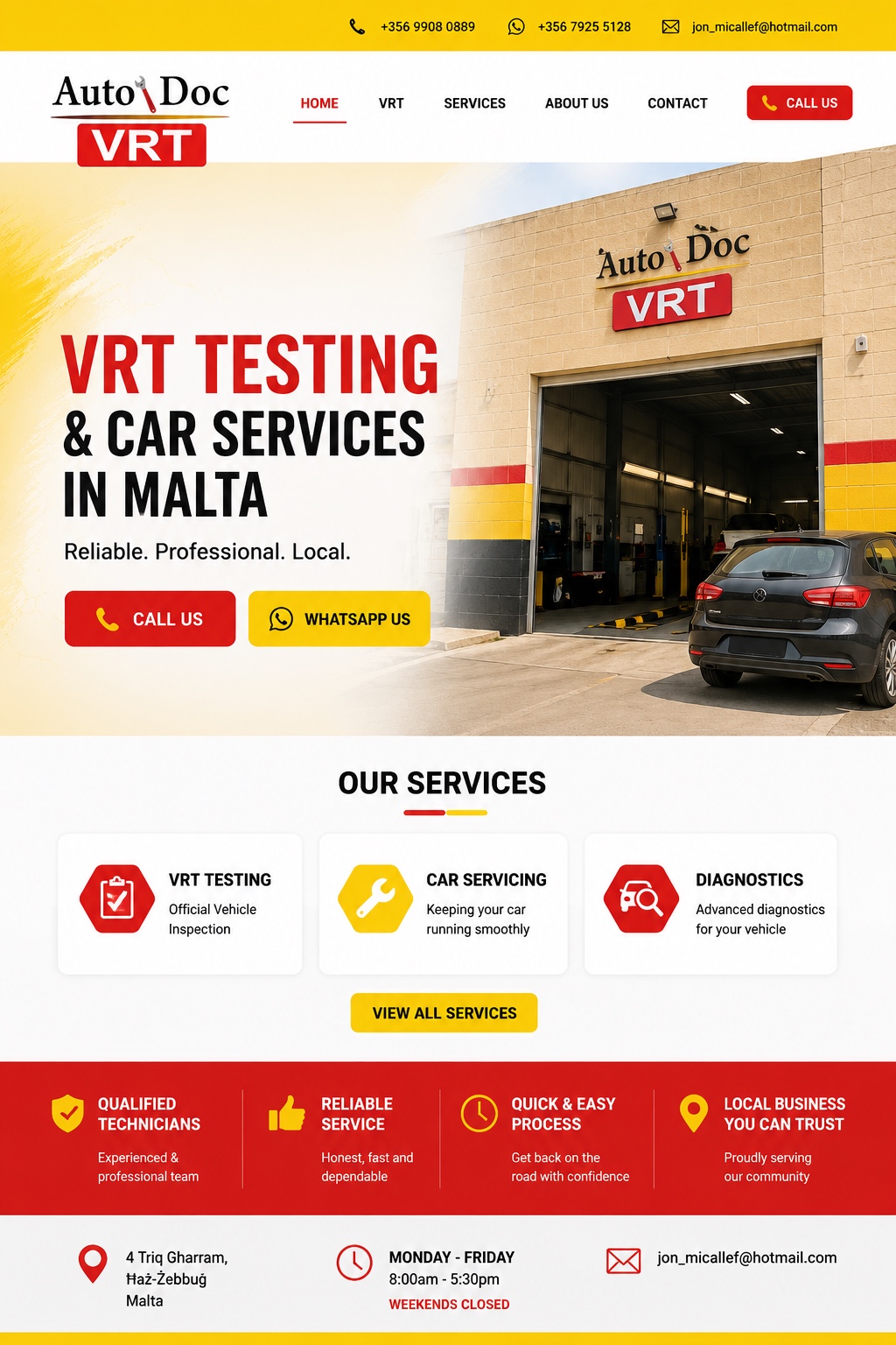 Autodoc Malta — VRT, car servicing and diagnostics